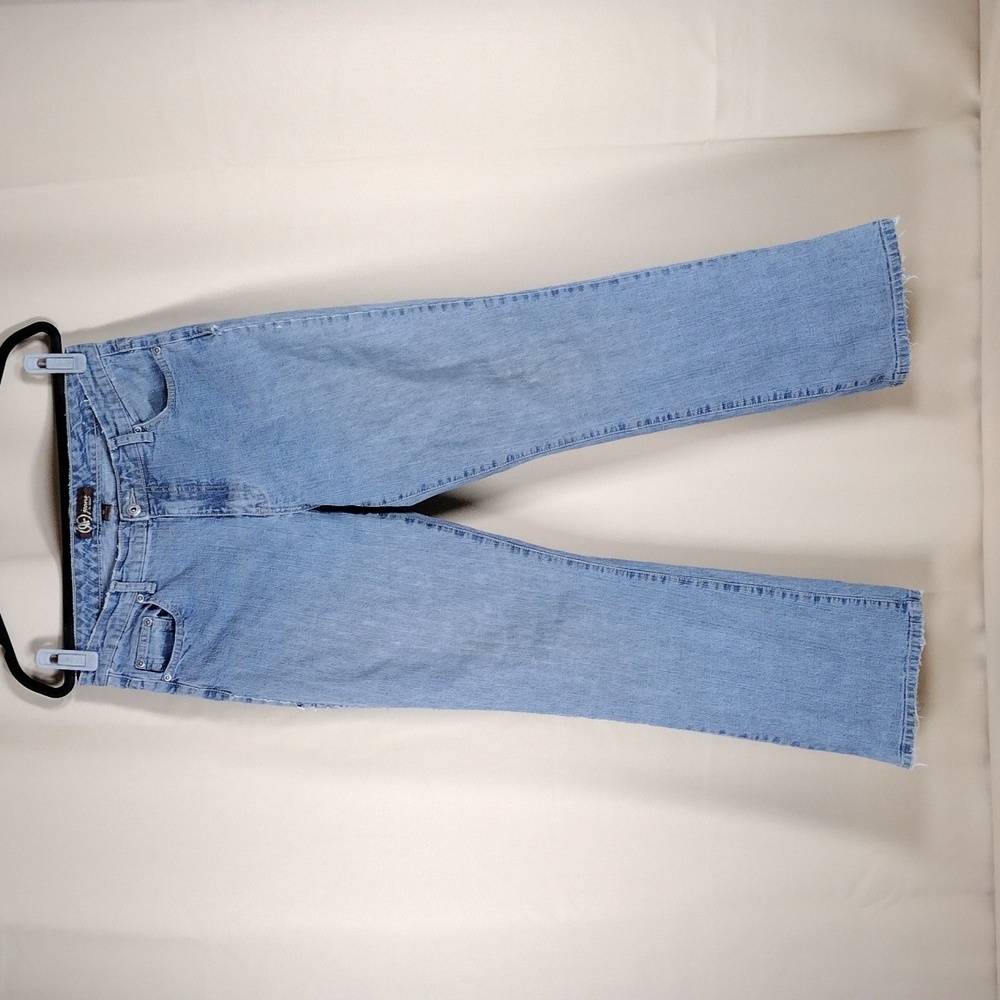 RF Jeans by Rafaella Women's Blue Straight Leg Cotton Stretchy Casual Jeans